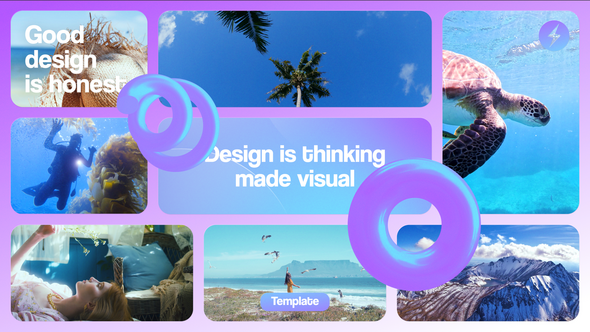 Videohive Vivid Grid Slides Openers template preview