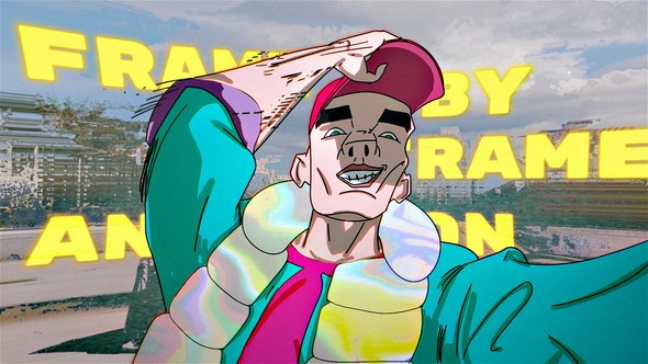 Videohive Intro with the character Elements template preview
