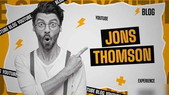 Videohive YouTube Blog Intro I Podcast Opener Openers template preview