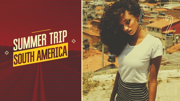 Summer Trip Video Displays template preview