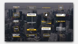 Clean Art Titles Video Displays template preview
