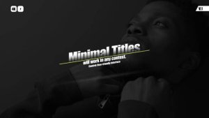 Videohive Minimal Titles | After Effects 50209711 Titles template preview