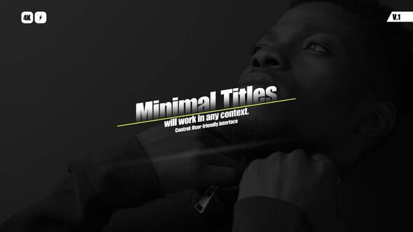 Videohive Minimal Titles | After Effects 50209711 Titles template preview