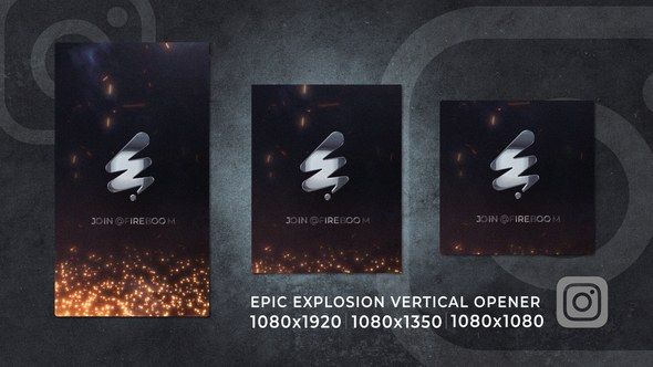 Videohive Epic Explosion | Fire Smoke Logo Story Reels Openers template preview