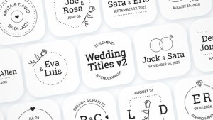 Videohive Wedding Titles v2 51806312 Titles template preview