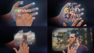 Videohive Interactive Hand Hologram Opener Openers template preview