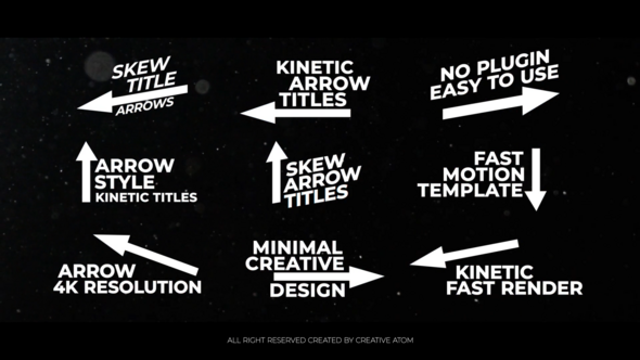 Videohive Arrows Titles RGB Titles template preview