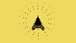 Flat Christmas and New Year Greetings Video Displays template preview