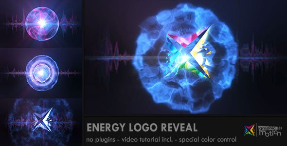 Energy Logo Reveal Video Displays template preview