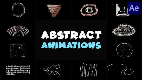Videohive Abstract Scribble Animations | After Effects Elements template preview