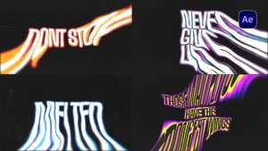 Videohive Liquid Melting Text Effect Titles template preview