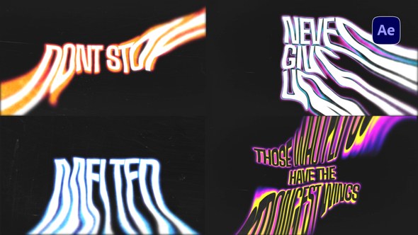 Videohive Liquid Melting Text Effect Titles template preview