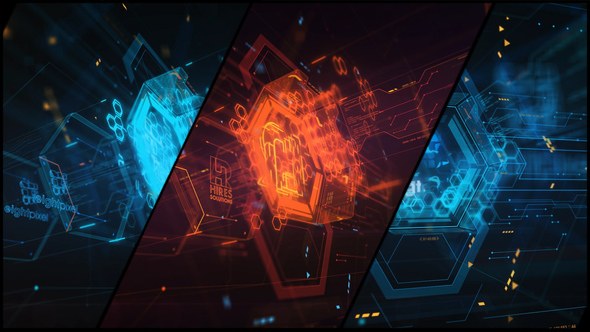 Videohive High Tech Logo V10 Energetic Logo Stings template preview