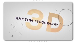 Videohive 3D Rhythm Typography Intro Openers template preview