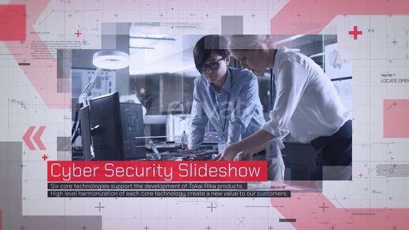 Videohive Cyber Security Slideshow 24804650 Video Displays template preview