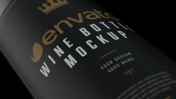 Videohive Wine Bottle Commercial Product Promo template preview