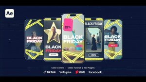 Videohive Black Friday - TikTok, Reels, Shorts, Stories Openers template preview