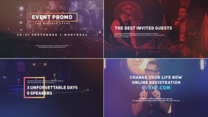 Event Promo Video Displays template preview