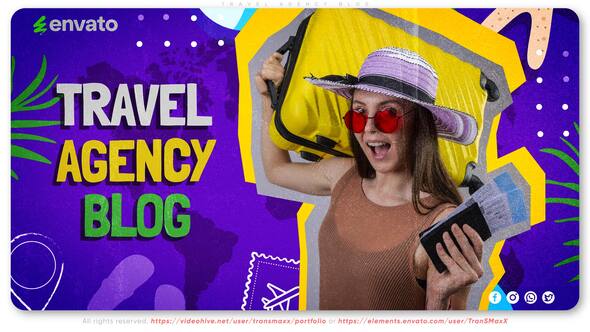 Videohive Travel Agency Blog Openers template preview