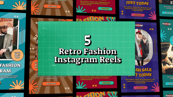 Videohive Retro Fashion Instagram Reels and Strories Product Promo template preview