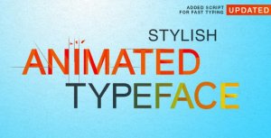 Stylish Animated Typeface Video Displays template preview
