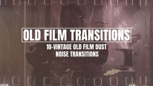 Videohive Vintage Old Film Dust Noise Transitions Overlays Elements template preview