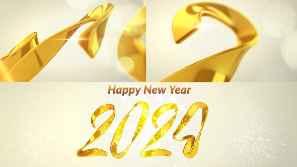 Videohive Happy New Year 2024 Intro Logo Stings template preview