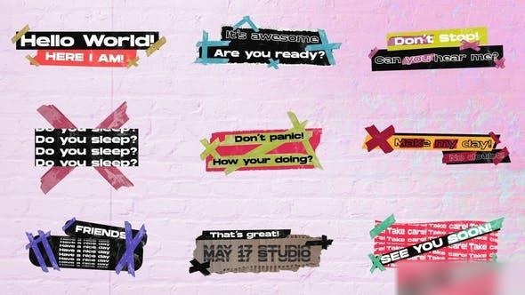 Videohive Project 233(Titles 09) Titles template preview
