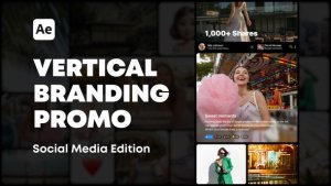 Videohive Vertical Social Media Branding Promo Openers template preview
