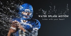 Water Splash Motion Video Displays template preview