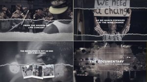 Videohive Documentary Aggressive Video Displays template preview