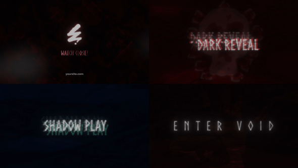 Videohive Horror Logo for After Effects 60482675 Logo Stings template preview