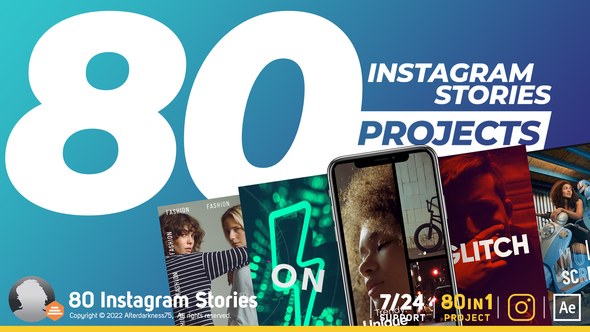 Instagram Stories Video Displays template preview