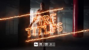 Videohive Fire Titles 56536636 Titles template preview