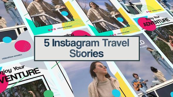 Videohive Travel Instagram Stories 47221905 Elements template preview