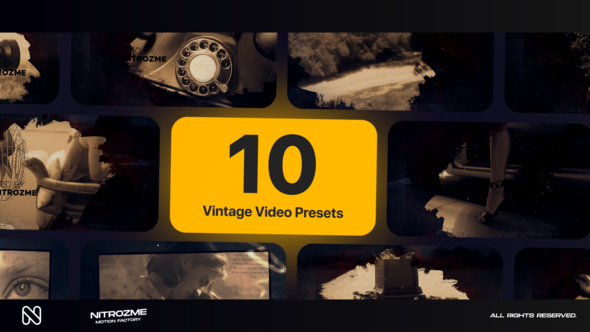Videohive Vintage Typography Vol. 01 Video Displays template preview