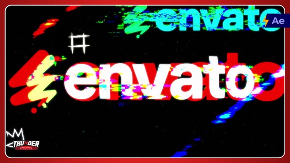 Videohive Urban Glitch Logo Reveal Logo Stings template preview
