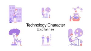 Videohive Technology Character Explainer Elements template preview