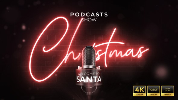 Videohive Christmas Podcast Show Opener Openers template preview