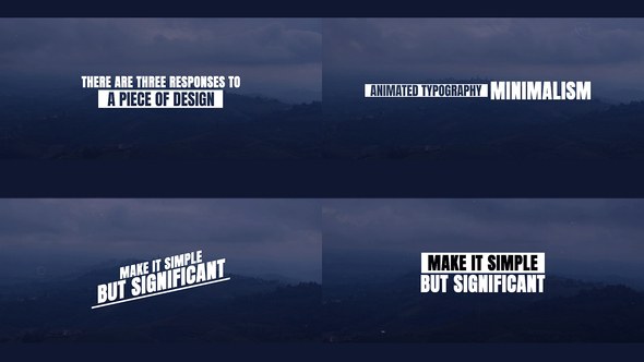Videohive Minimal Titles 54635576 Titles template preview