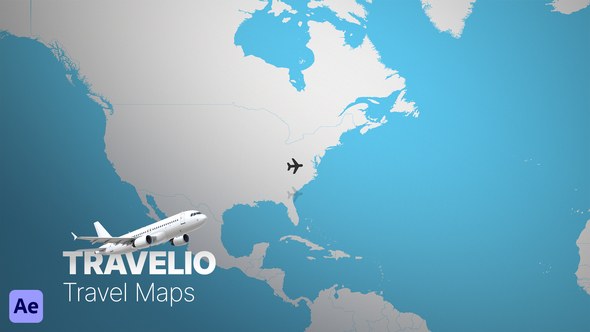 Videohive Travelio | Travel Maps Infographics template preview