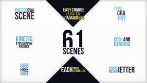 Clean Typography Video Displays template preview