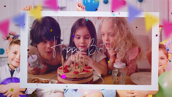 Videohive Photo Slideshow - Happy Birthday! Video Displays template preview