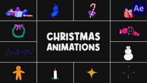 Videohive Christmas Animations for After Effects Elements template preview