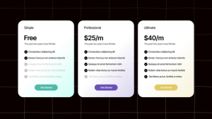 Videohive Subscription Pricing Table Infographics template preview