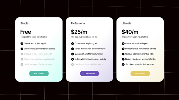 Videohive Subscription Pricing Table Infographics template preview