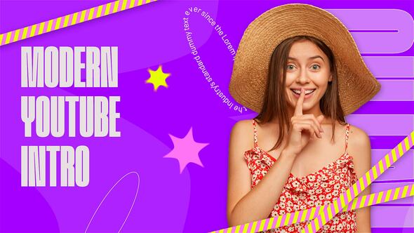 Videohive colorfull blog intro Broadcast-packages template preview