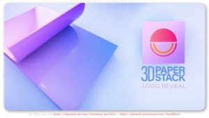 Videohive Paper Stack Logo Reveal Logo Stings template preview