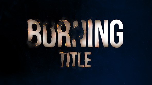 Videohive Burning Titles 43852563 Titles template preview