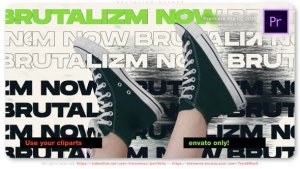 Brutalizm Opener Premiere Pro template preview